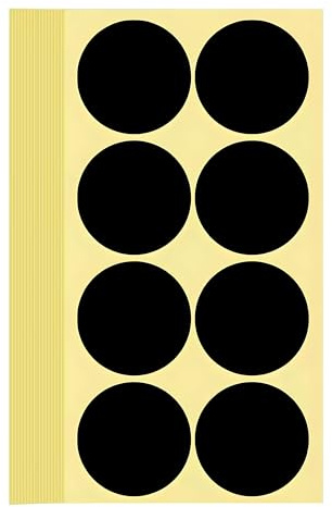 240 Stück Klebepunkte Aufkleber 50 mm Runde Punktaufkleber Farbkodierun Etiketten selbstklebende Markierungspunkte zum Beschriften,Basteln black Stickers Round Color Coding Label (Schwarz 5 cm)