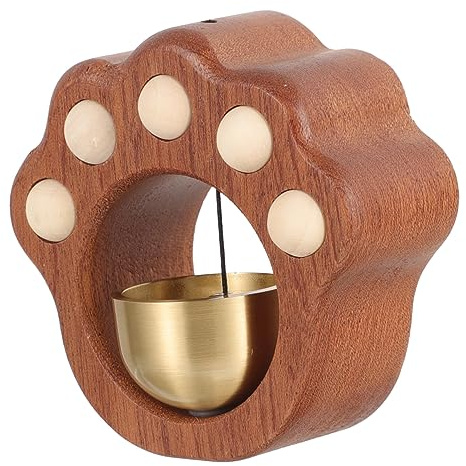 Happyyami Handcrafted Wooden Doorbell Small Bell Chimes Fashionable Wind Chime for Outdoor