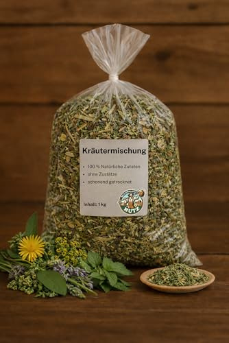 Kräutermischung für Pferde, Nager – 1 kg – Natürliche Unterstützung für Atemwege, Verdauung & Immunsystem