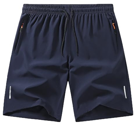 Shorts de sport pour homme avec poches et taille élastique, séchage rapide