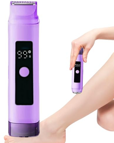 Rifinitore Bikini per Donna - Rifinitore Corpo | Rifinitore Elettrico Portatile, Impermeabile, Wet & Dry con 2 per Gambe e Zona Bikini, Depilatore Ascelle