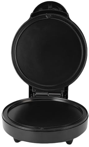 Generic Calentamiento de Doble Lateral de 1000W de Plancha Redonda Eléctrica para Filete de Huevo de Pizza, Fabricante de Panqueques Anti -palo para Desayunos Familiares (EU enchufe 220V)