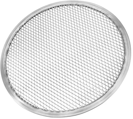 VERDANVERSE Teglia Per Pizza Rotonda in Alluminio Con Rete Perforata Antiruggine Padella Antiaderente Resistente Graffi Adatta Per Forno e Congelatore Per Cucina e Feste