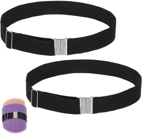 LIQWEI2Pcs Garter Belt, Women's Thigh Garter Belt, Plus Size Garters Belts Adjustable Black Garterd, Thighs Strap Garters Belts, Thigh Bands for Leg Jewelry Elastic Belting and Stockings Set