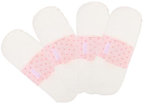 Beaupretty 5 Stück Waschbare Wiederverwendbare Baumwoll-baumwoll-slipeinlagen Atmungsaktiv Komfortabel für Frauen Wochenbett-schutz Täglich und Nachts Weiß