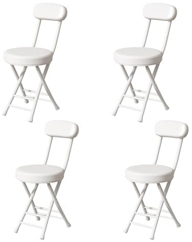 Bärbara stapelbara fällstolar med kuddar, rostbeständig metallram för utomhusevenemang, inomhusmöten och fester, bekväm sittlösning