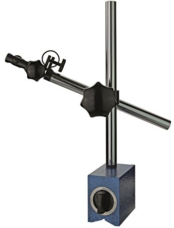CNC QUALITÄT Messstativ - Magnetständer mit Magnetfuß - für Messuhr mit 8 mm Aufnahme - Prismenfuß Magnetkraft 60 kg