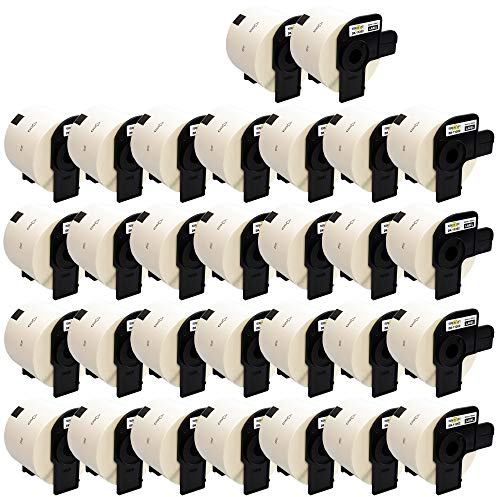 Yellow Yeti 30x DK-11202 62 x 100mm Versand-Etiketten kompatibel für Brother P-Touch QL-500 QL-570 QL-700 QL-710W QL-720NW QL-800 QL-810W QL-820NWB QL-1050 QL-1060 QL-1100 QL-1110NWB | 300 Stück/Rolle