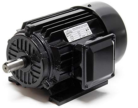 Wiltec Elektromotor 400 V 2,2 kW (3 PS) 3-phasig 2-polig E-Motor in Bauform B3 2830 U/min mit Aluminiumwicklung, Drehstrommotor