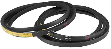 sourcing map A71 Drive V-Belts 71 Pitch Length 13mm Width 8mm Thick JIS Standard A-Section Rubber Drive Transmission Belt 2pcs
