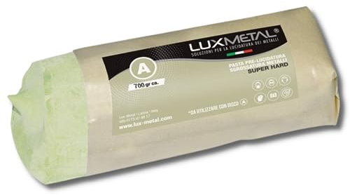 Lux Metal - Pate A Polir Abrasive Super Hard Blanc 700 g De Polissage Metal Acier Inox Alu Lustrage Aluminium Efface Rayures Bronze Fer Pour Metaux Laiton Nettoyage Cuivre Or Argent Polish Couteau