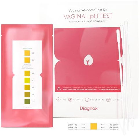 Bacterial Vaginosis Test for Women - Individually Packaged Vaginal pH Test Strips with Sterile Swabs - BV Test and Thrush Test Kit with eBook