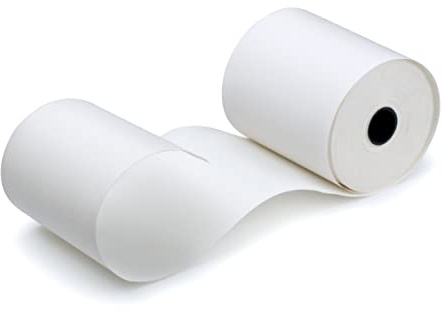 Termopappersrullar 57 mm x 18 m x 12 mm. Kassarullar 57 x 40 x 12 mm, löplängd: 18 m. EC-kontanter termopapper, kvittorullar för bankomatkreditkortläsare (50)