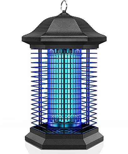 Lámpara Antimosquitos Electrico, EUQQZU 18W Lámpara Anti Mosquitos Insectos UV Luz Matamoscas Eléctrico, 4000V Matamoscas Electrico Matamosquitos Lampara Mata Moscas Efectiva 100㎡ para Interior