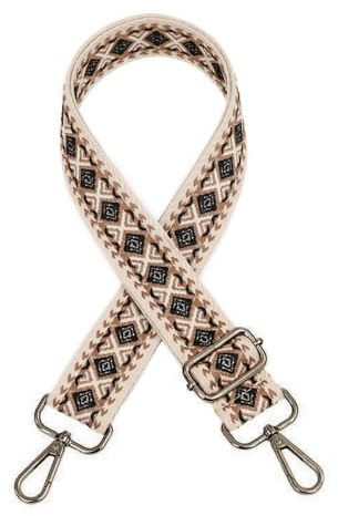 Verstellbar Taschengurte Zum Wechseln,3,8cm Breit Riemen für Taschen,Längenverstellbarer 75-130cm Schulterriemen,Boho Taschen Strap für Schultertasche,Umhängetaschen,Bronze Schnalle,Khaki Kaffee