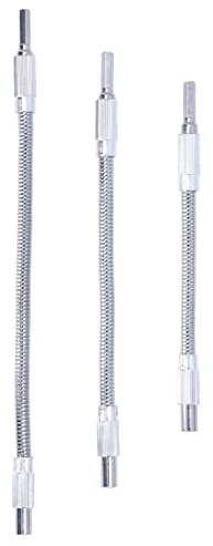 3Pcs Flexible Extension Screwdriver Drill Bit Shaft Extension Set, Universal Drill Bit Extender Holder Kit, for Drills, Srewdriver (200mm 250mm 300mm)
