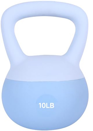 Leikefitness Soft Kettlebells,Steel Shot Filled Weights for Women and Men,Color Coded Anti Slip Soft Kettlebells,Home workout