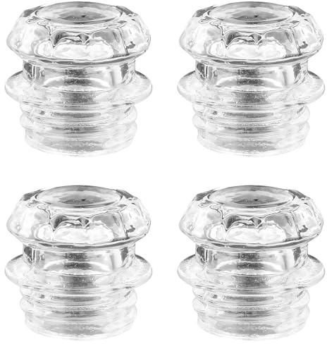 4pcs Percolator Glass Top Replacement, Transparent Glass Percolator Knob Parts Heat Resistance Percolator Replacement Parts Glass Top Replacement Fit for Most Coffee Pot