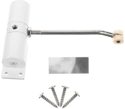 DOITOOL Ferme-porte Automatique à Ressort Applique Blanc Avec Vis De Fixation Incluses Pour Fonctionnement Silencieux Et Sécurisé