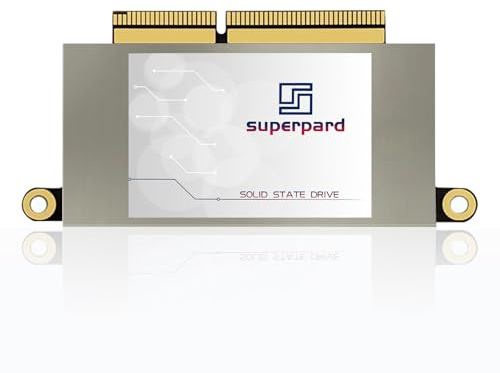 Superpard Interne SSD Festplatte 512GB NVMe für MacBook Pro Retina 13 A1708 (2016-2017) EMC 2978/3164, Non-Touch Bar Modelle (Vorinstalliertes macOS)
