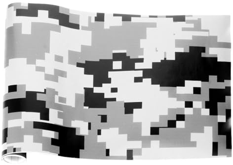 HAPINARY Auto Vinylfolie Camouflage Selbstklebende Camo-Vinylfolie Rolle Abnehmbare Autofolie Für Karosserie Motorrad Fahrrad Konsole Laptop 59.84 X 19.69 Zoll