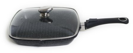 Pradel Excellence 52383M PoÃƒªle Grill FaÃƒ§on Pierre avec Couvercle en Verre 28 x 28 cm by Pradel Excellence