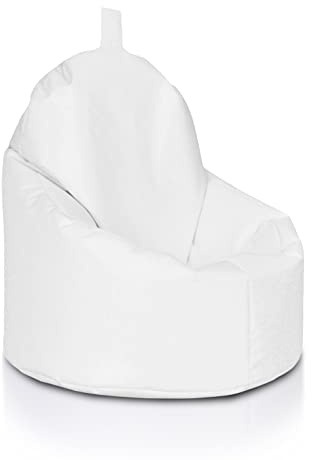 Ecopuf Yoko | Pouf a Sacco Seduta Alta | Pouf Poltrona con Maniglia | Puff Poltrona Sacco in Poliestere Impermeabile da Esterno | Poltrona a Sacco Relax Dim. 70X75 Cm