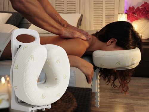 MassMe Ergonomische Kopfstütze für Bett mit Memory-Schaum-Kissen