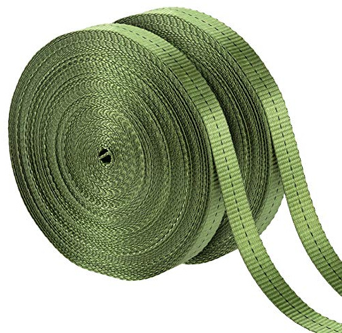 2,425 Lbs Strength Tree Straps - 216FT Tree Tie Support Straps for Staking, Green Blend in with Landscaping for Guying Young Trees Straight and Storm Protection, for Outdoor Plants, 1 Wide