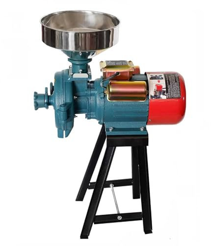 Heavy Duty Electric Feed Mill Grinder, for Wet and Dry Cereals with Funnel - Perfect for Flour, Rice, Coffee, and More
