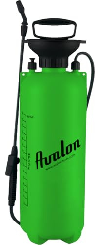 Avalon Pulvérisateur Manuel à Pression préalable avec réservoir de 8 litres de capacité pour l'entretien du Jardin et Le Nettoyage extérieur, avec Lance en Fibre et Sangles réglables