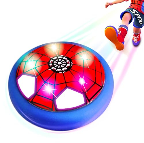 Glückpa Spider Air Power Football, Ballon de Foot avec LED, Jouets de Football pour Enfants 3 4 5 6 Ans, Cadeau Garçon Fille 3-12 Ans, Jeux Intérieur Extérieur Enfants