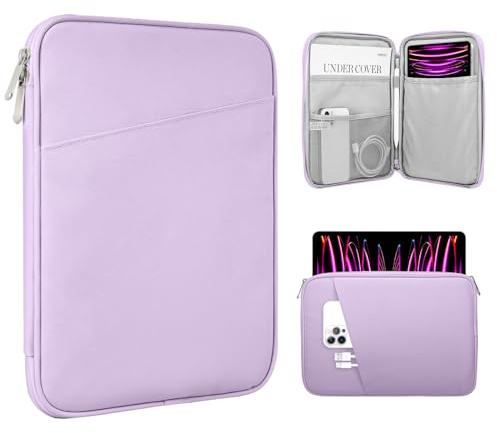TiMOVO 13 Pollici Tablet Sleeve con Tasca per iPad Air 13 M3 2025, iPad Pro 13/12.9, Galaxy Tab S9/S10 Plus/S9 FE+ 12.4, Remarkable Paper Pro 11.8, Lavanda