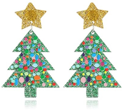 Weihnachtsohrringe Damen - Acryl Süße Weihnachten Ohrringe, Weihnachtsschmuck, Geschenke für die Weihnachtsfeier