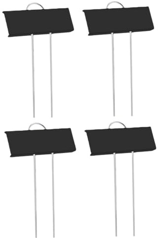 Yardwe 4pièces Lot De Étiquettes Pour Plantes Marqueurs Métalliques Pour Fleurs Pot Insérez Facilement Sol