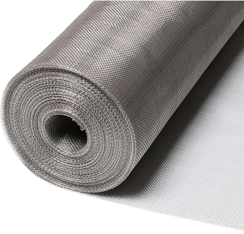 Rete in Acciaio Inossidabile 304, Griglia per Ventilazione Esterna per Casa & Cucina, Barriera Anti-Roditori per Grondaie e Tessuto Filtrante Multiuso