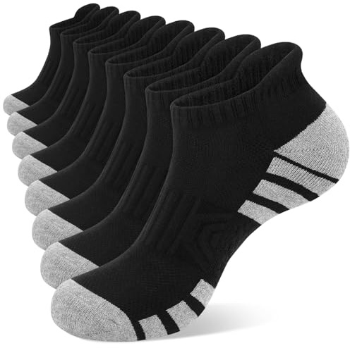 Kotashion 8 Pairs Unisex Mens Ankle Trainer Running sports socks Socks 6-11