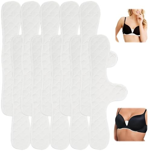 Bangbobi Insertos de Sujetador de 10 Piezas para Sudor, Sujetadores de algodón Reutilizables Protectores contra el Pecho, Transpirables para Deportes y Lactancia, Extra Suaves
