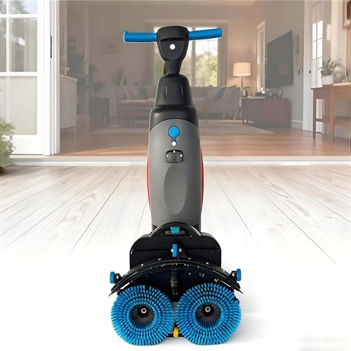 Cordless Tile Polisher and Floor Scrubber, Rechargeable Buffer Machine 360° Rotation for Hard Floors Wood Vinyl Marble Granite