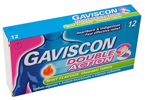 Gaviscon Double Action Mint Chewable 12 Tablets