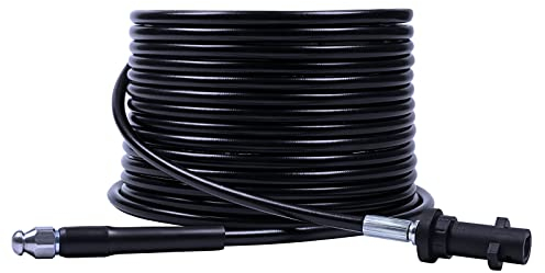 Stone Banks 10m Pressure Washer Drain Pipe Hose Cleaning Kit for Karcher, Pressure Washer Drain Cleaner Hose for Karcher K2 K3 K4 K5 K6 K7, Sewer Jetter Hose with Jet Nozzle 180Bar/60°C