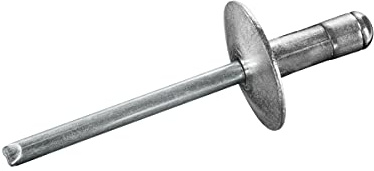 GOEBEL® - 250 x Mehrbereichsblindnieten Aluminium/Stahl (Ø x L) 4,8 x 27,0 mm - Großkopf Niete - Großkopf Blindniete - Mehrbereich Blindniete - Mehrbereichsniete - Mehrbereich Niete - MULTI