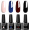 Allenbelle UV Nagellack Set 4 Farben,Gel Nagellack Geschenkset,Shellac Set Uv Gel Nail Art,Soak Off UV LED Gel Nagellack (031)