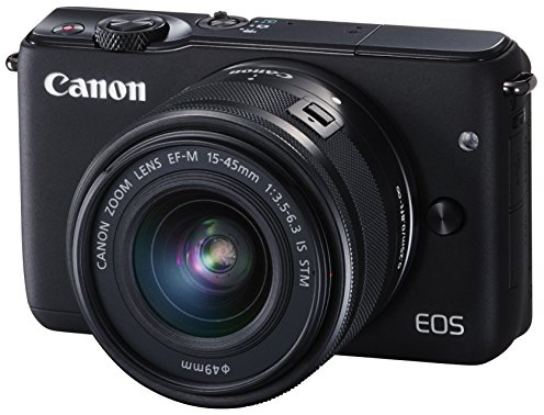 Canon EOS M10 Mirrorless Camera 18.1 Megapixel with EF-M 15-45mm f/3.5-6.3 IS Image Stabilization STM Lens 3-Inch Display Black (Renewed)