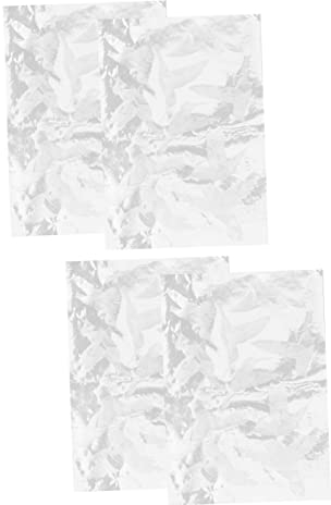 FOMIYES 4 Stück Sonnenfänger Haftet Statisches Fenster Haftet Fensteraufkleber Gegen Vogelschlag Statisch Haftendes Glas Badezimmer Glasfolie Glasdekorfolie 3d Dekorative Folie Pvc