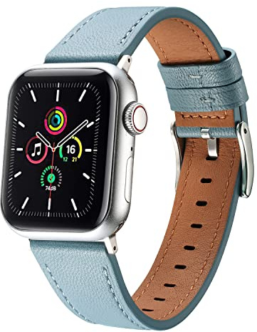 MUENShop Sheep Leather Strap Compatible with Apple Watch Straps 40mm 41mm 38mm,Men Women Replacement Band for Apple Watch Series 11 10 9 8 7 6 5 4 3 2 1 & iWatch SE