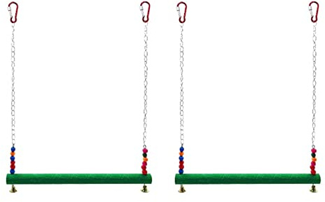 VENEKA Lot de 2 balançoires pour poules oiseaux perroquets