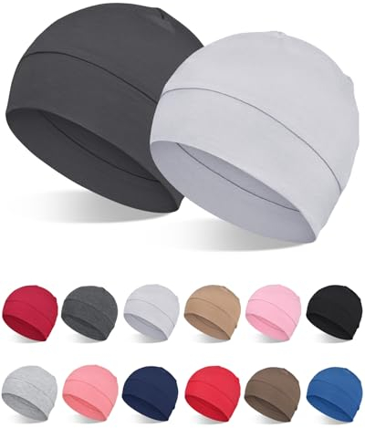 FocusCare Leichte Baumwolle Beanie Helm Liner für Fahrrad Motorrad unter Schutzhelm