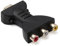 Shinekoo Adaptateur HDMI mâle vers 3 RCA Femelles Convertisseur Audio vidéo AV TV DVD projecteur Home Cinéma Connecteur 720 et 1080p pour PC, projecteur, Tablette, Ordinateur
