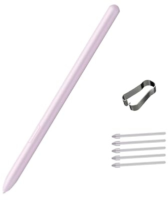 Tab S9 Ersatz‑Stift für Samsung Galaxy Tab S9 S Pen (EJ‑PX710) | Ersatz-Eingabestift EJ-PX510 für Tab S9 FE/S9 FE+ inkl. Ersatzspitzen, Ersatz bei Defekt oder Verlust (Lila)